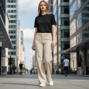 White House Black Market Modern Boot Linen blend Pants